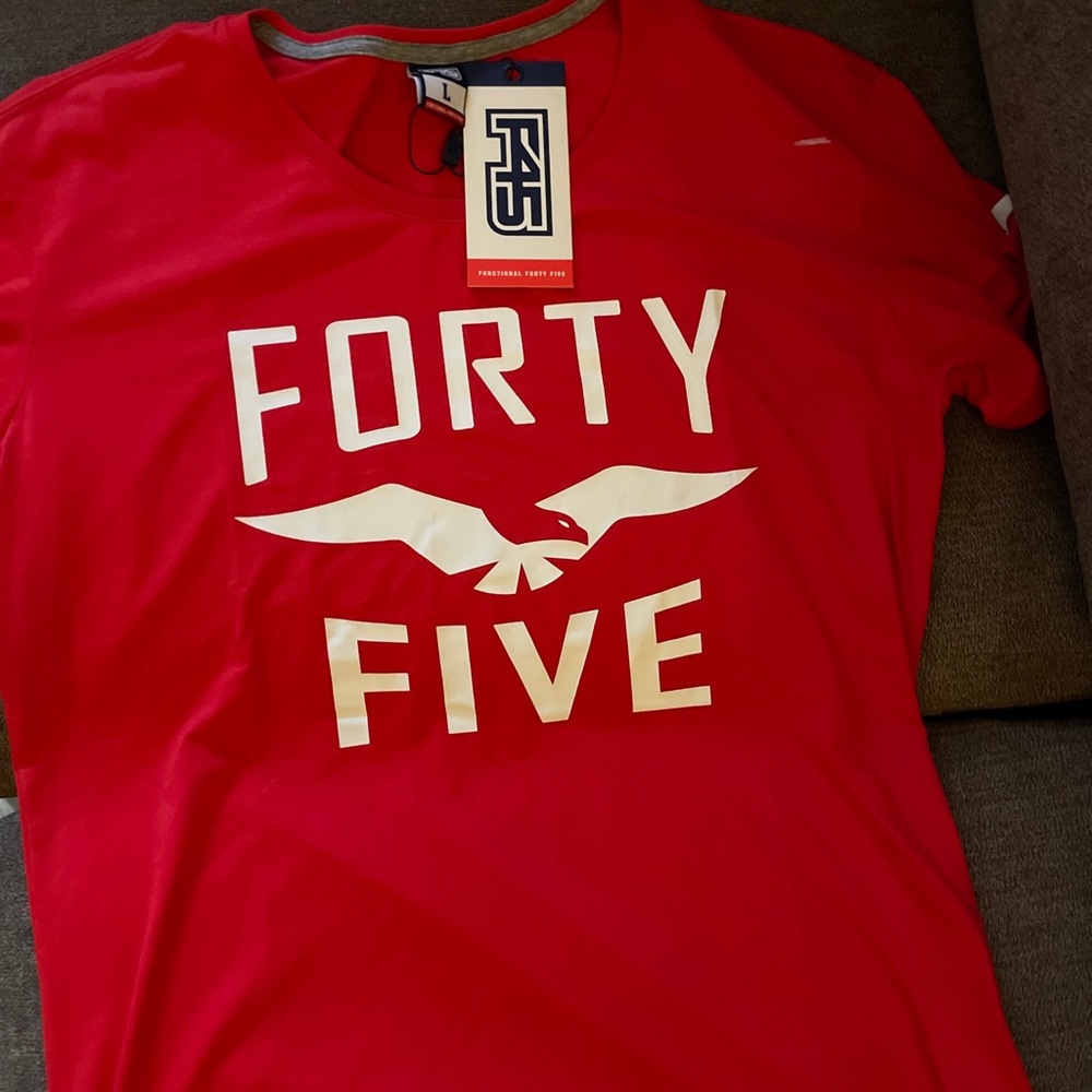 Size large red 45 T-shirt new with tags